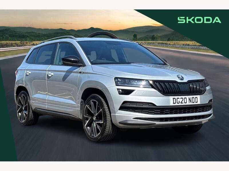 Silver Used 2020 Skoda Karoq SportLine SUV | £21,395 (Fair price) - Image 1/4