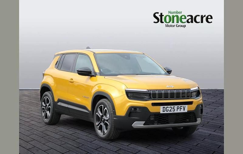 Yellow New 2025 Jeep Avenger Summit SUV | £23,495 (Fair price) - Image 1/4