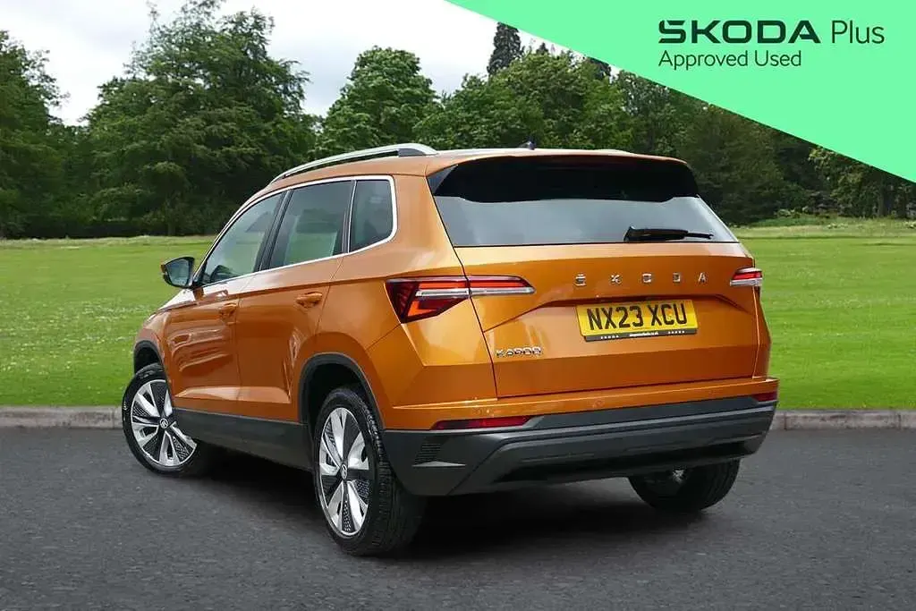 Used Skoda Karoq SE L 150 HP (110 kW) 2023 Orange SUV