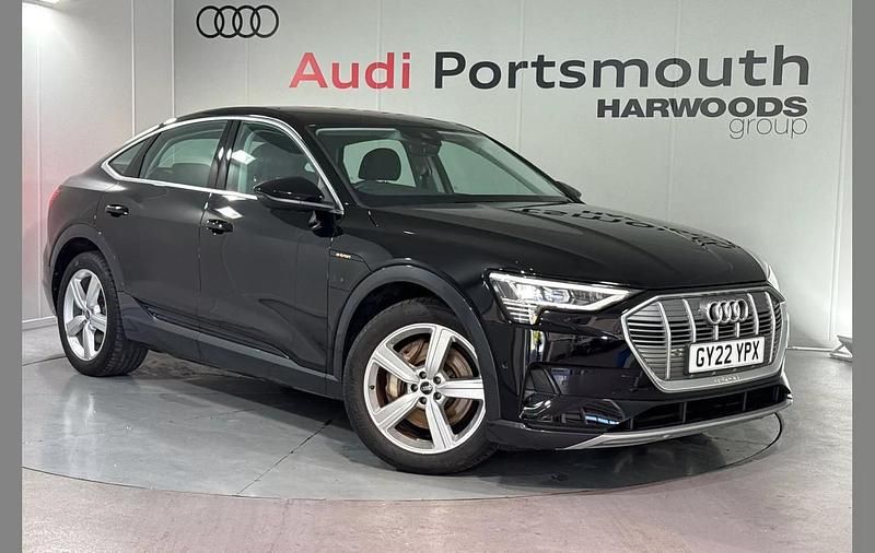 Black Used 2022 Audi e-tron Sportback Advanced SUV | £24,290 (Super price) - Image 1/4