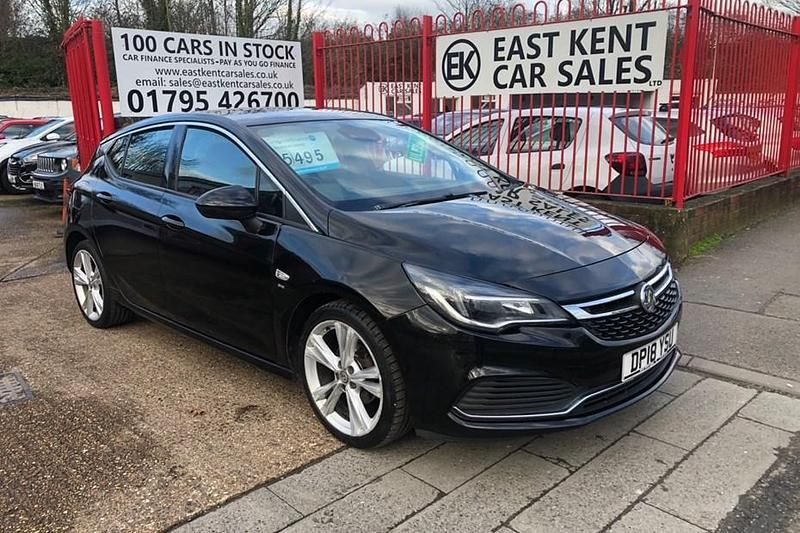 Used Vauxhall Astra SRi 150 HP (110 kW) 2018 Black Hatchback