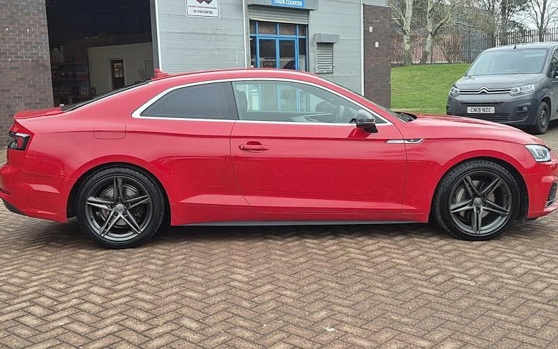 Used Audi A5 S-Line 190 HP (139 kW) 2018 Red Coupe