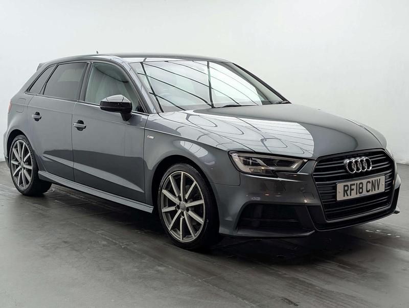 Used Audi A3 Sportback Black Edition 150 HP (110 kW) 2018 Grey Hatchback