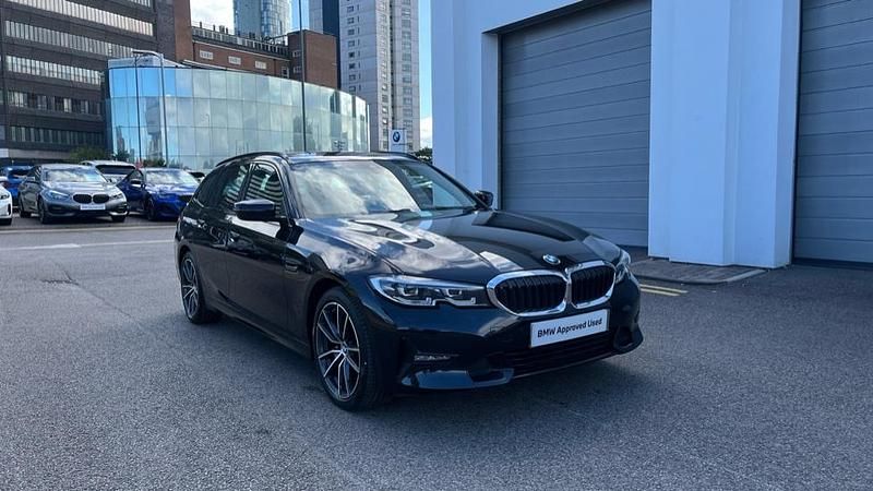 Black Used 2020 BMW 320 Sport Line Estate | £24,485 (Fair price) - Image 1/4