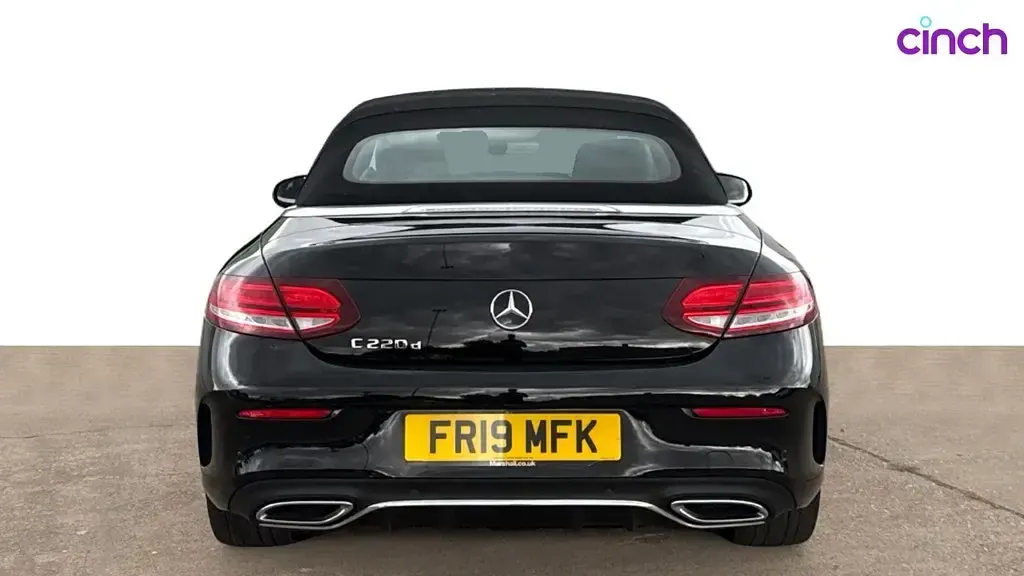 Used Mercedes C220 AMG Line Premium 194 HP (142 kW) 2019 Black Cabriolet