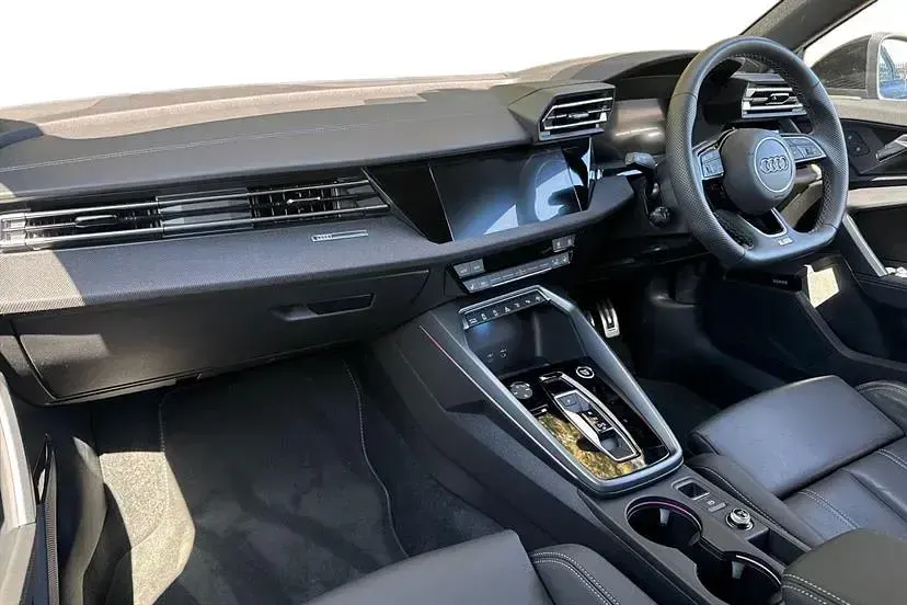 Used Audi A3 Black Edition 150 HP (110 kW) 2025 Blue Sedan