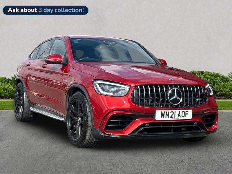 Red Used 2021 Mercedes GLC63 AMG Premium Plus Coupe | £56,582 (Fair price) - Image 1/4