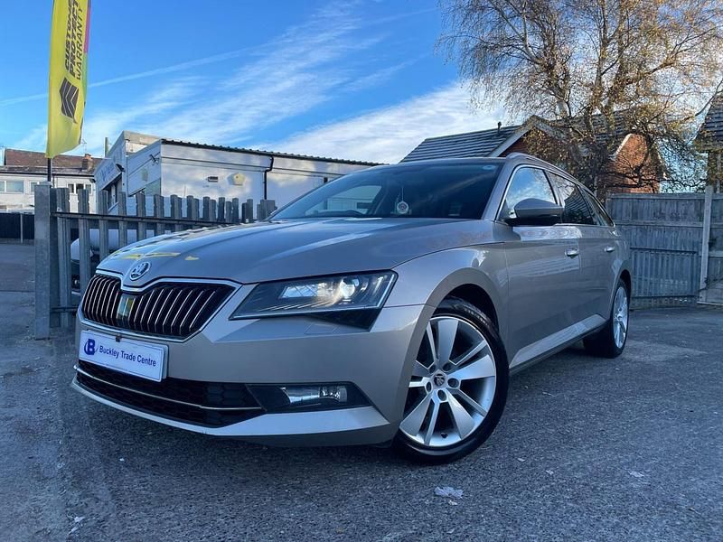 Beige Used 2017 Skoda Superb SE L Executive Estate | £6,790 (A bit pricey) - Image 1/4