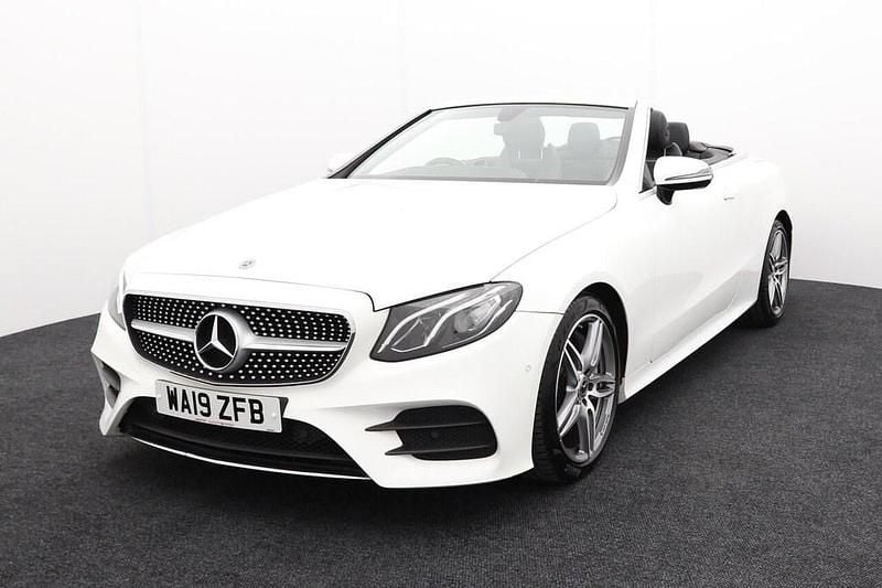 Used Mercedes E300 AMG line 245 HP (180 kW) 2019 White Cabriolet