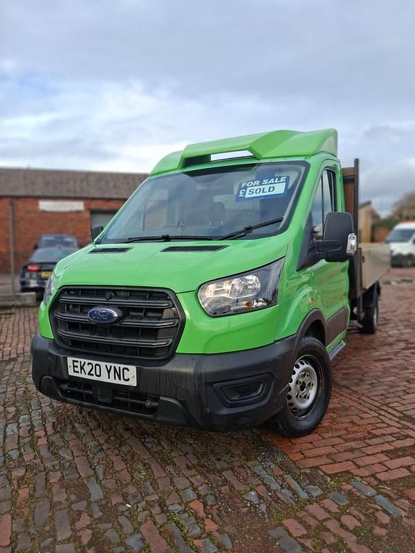 Used Ford Transit 130 HP (95 kW) 2020 Green Cabriolet