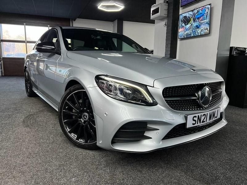 Silver Used 2021 Mercedes C220 AMG line Sedan | £19,995 (Fair price) - Image 1/4