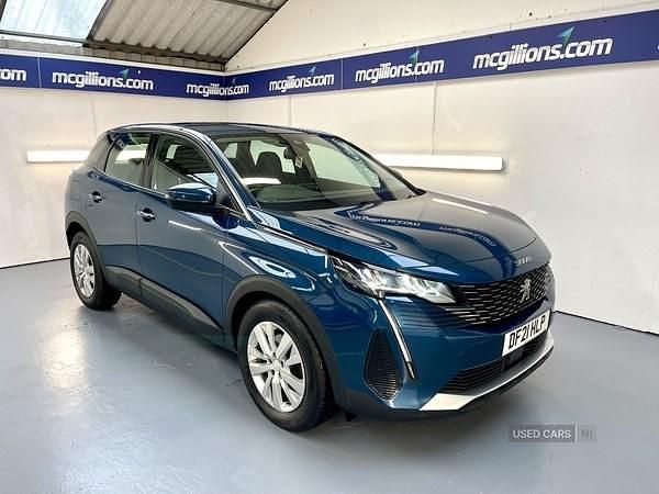 Blue Used 2021 Peugeot 3008 Active Premium Hatchback | £15,495 (Expensive) - Image 1/4