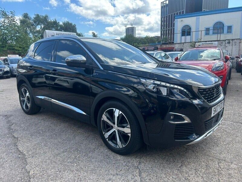 Black Used 2017 Peugeot 3008 GT Hatchback | £13,990 (Good price) - Image 1/3