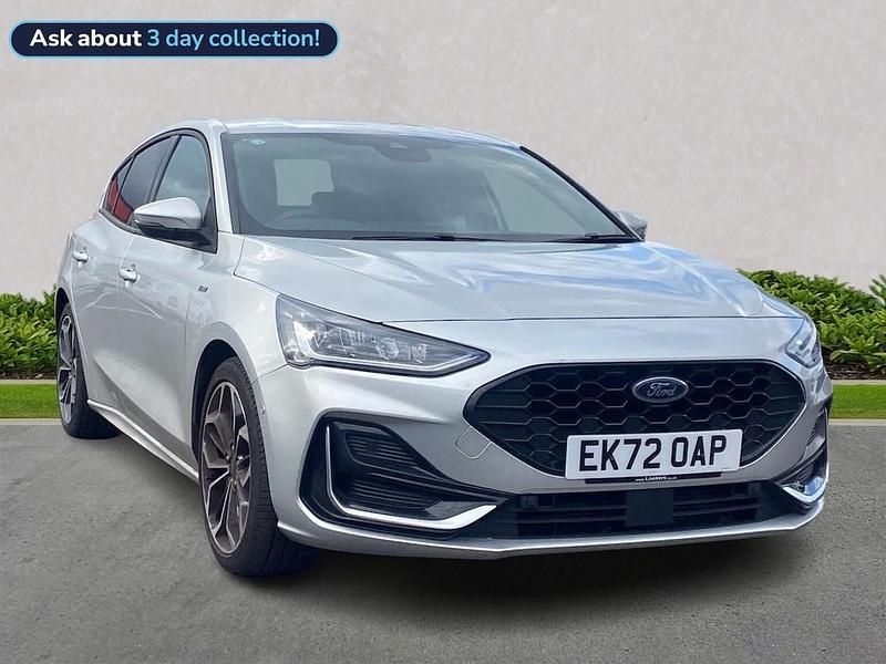 Silver Used 2022 Ford Focus ST-Line Hatchback | £16,599 (Fair price) - Image 1/4