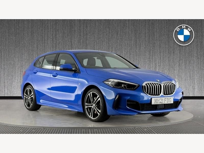 Used BMW 118 M Sport 134 HP (98 kW) 2021 Blue Hatchback