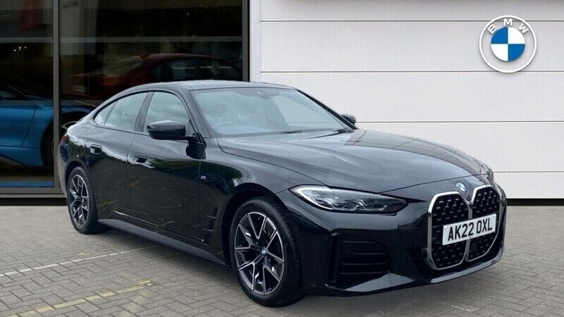 Black Used 2022 BMW 420 Gran Coupé M Sport Coupe | £25,306 (Good price) - Image 1/4