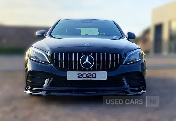 Used Mercedes C300 AMG line 2020 Black Sedan