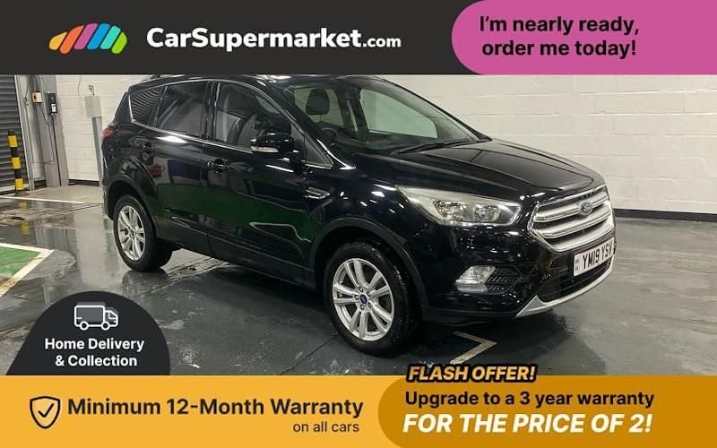 Black Used 2019 Ford Kuga Zetec SUV | £11,697 (Good price) - Image 1/3