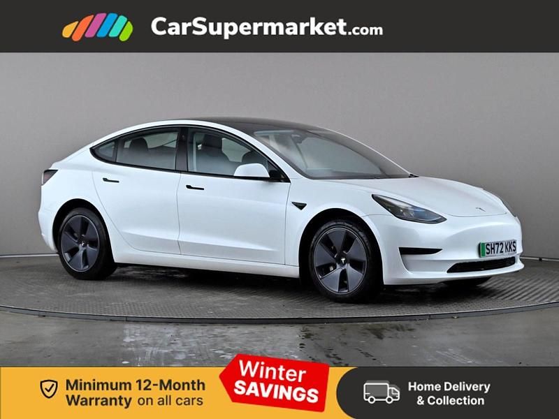 White Used 2022 Tesla Model 3 RWD Sedan | £19,497 (Fair price) - Image 1/3