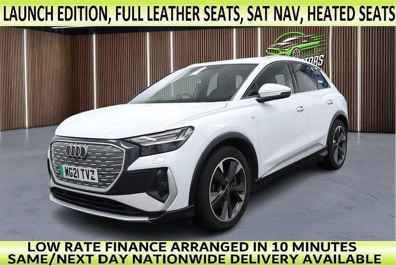 White Used 2021 Audi Q4 e-tron Comfort SUV | £17,970 (Super price) - Image 1/2