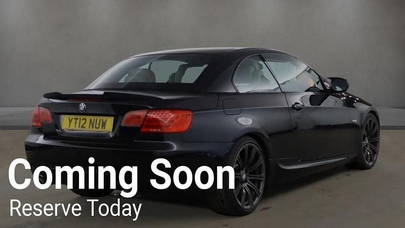 Used BMW 320 Cabriolet Sport Line 2012 Black Cabriolet