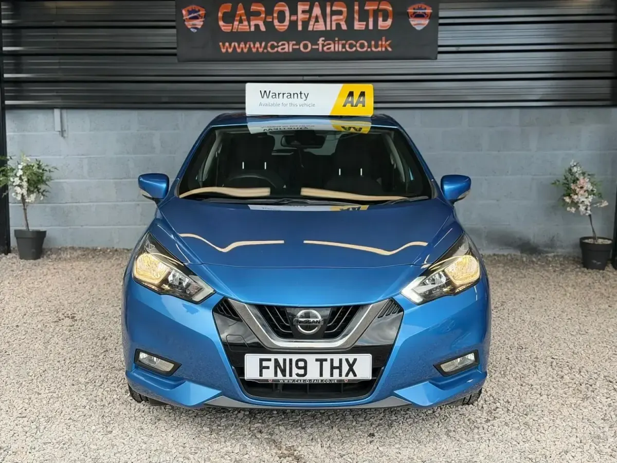 Used Nissan Micra Acenta 90 HP (66 kW) 2019 Blue Hatchback