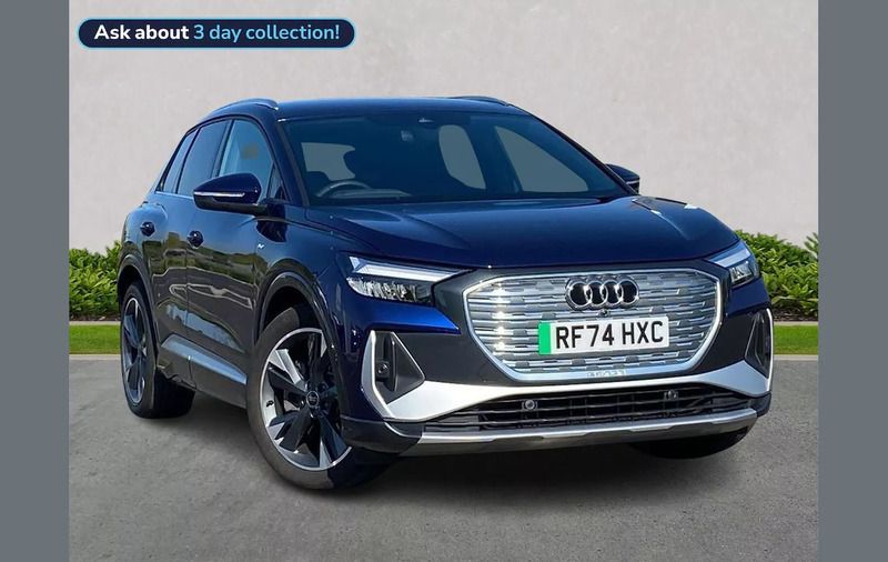 Blue Used 2025 Audi Q4 e-tron S-Line SUV | £35,154 (Good price) - Image 1/4