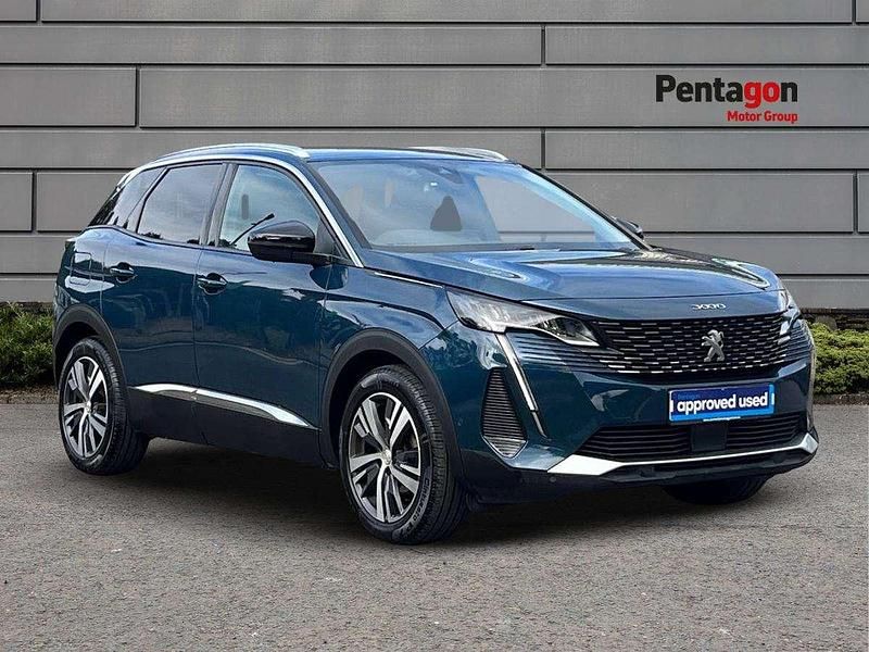 Blue Used 2022 Peugeot 3008 Allure Premium SUV | £15,995 (Fair price) - Image 1/4