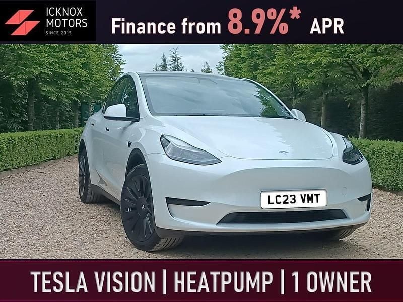 White Used 2023 Tesla Model Y SUV | £23,475 (Good price) - Image 1/4