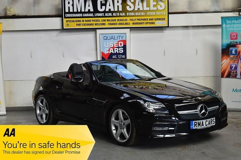 Black Used 2016 Mercedes SLK250 AMG Cabriolet | £15,995 (Expensive) - Image 1/4