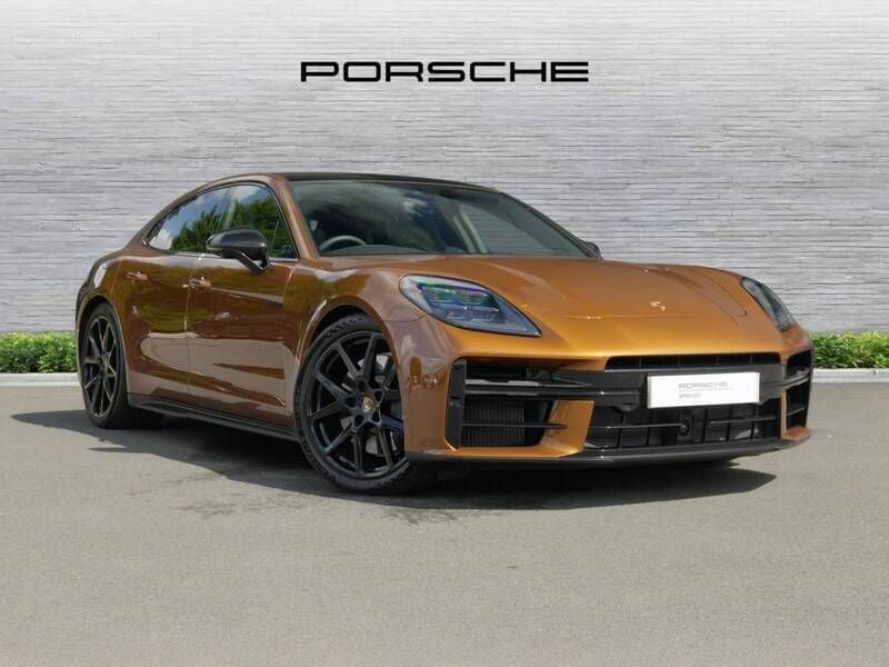 Madeira gold metallic New 2025 Porsche Panamera 4 Sedan | £108,990 - Image 1/4