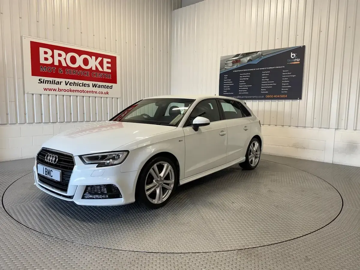Used Audi A3 Sportback S-Line 2018 White Hatchback