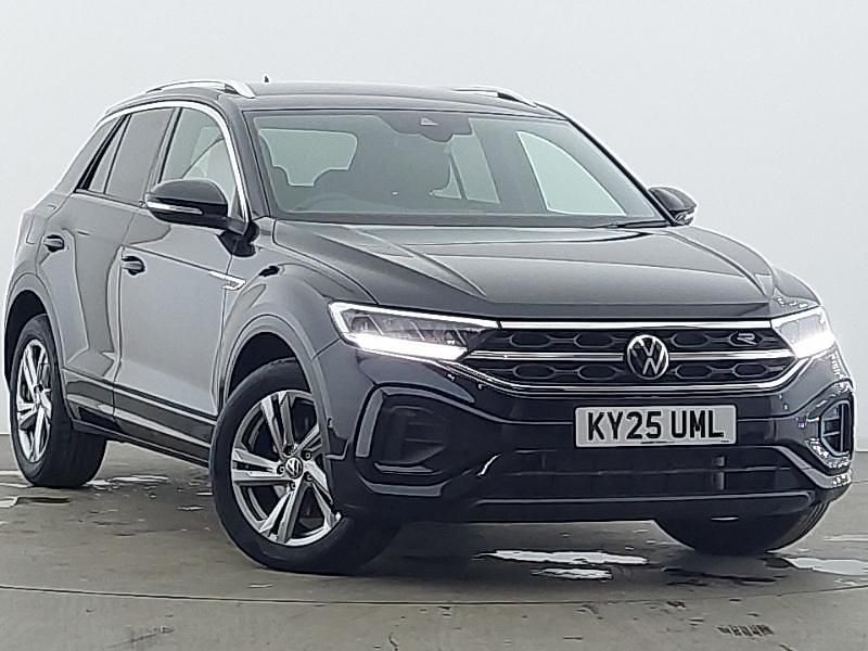 Black Used 2025 VW T-Roc R-line SUV | £26,498 (Fair price) - Image 1/4