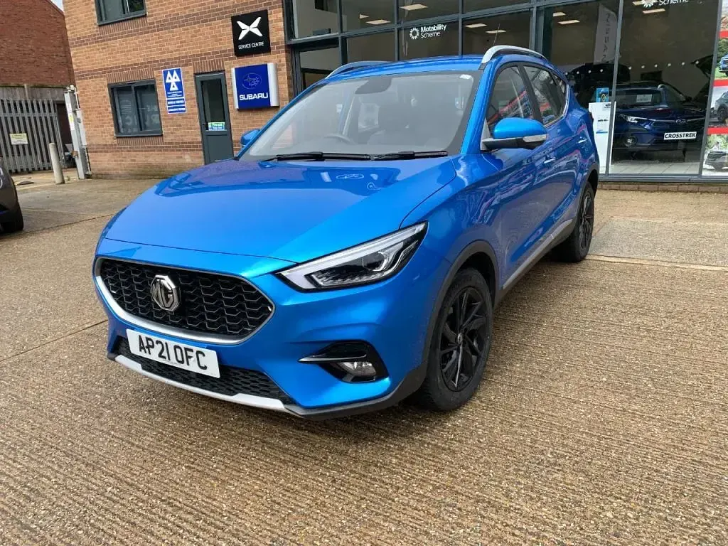 Used MG ZS Exclusive 106 HP (77 kW) 2021 Blue SUV
