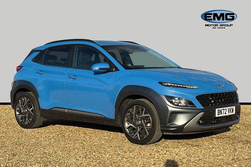 Blue Used 2022 Hyundai Kona Premium SUV | £16,390 (Fair price) - Image 1/3