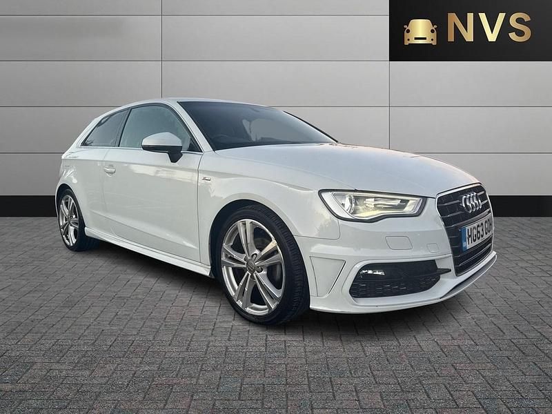 White Used 2014 Audi A3 S-Line Hatchback | £8,995 (Expensive) - Image 1/4