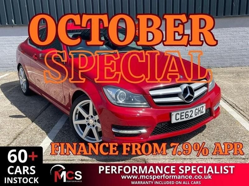 Red Used 2012 Mercedes C220 AMG Coupe | £5,473 (Fair price) - Image 1/4