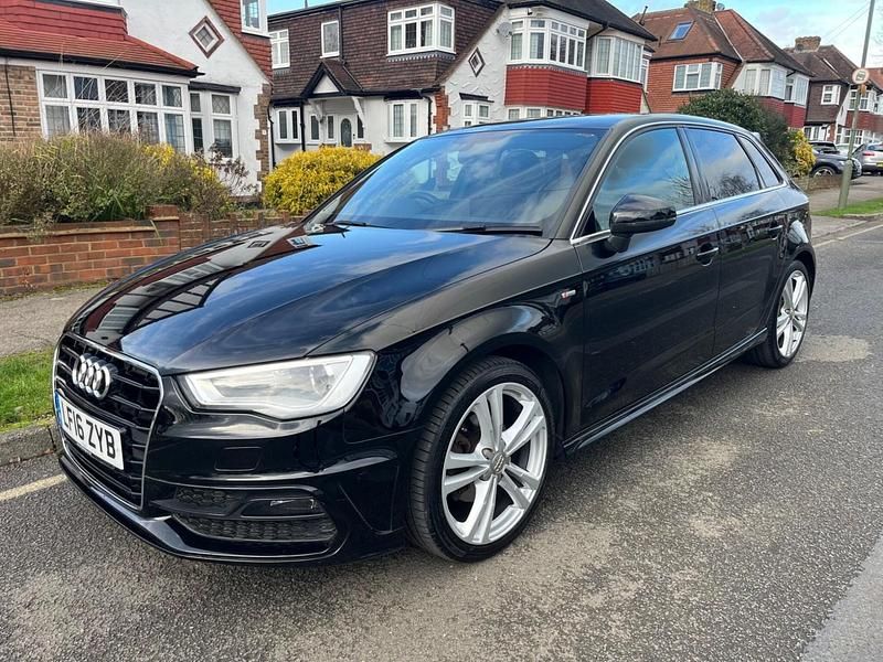 Used Audi A3 Sportback S-Line 2016 Black Hatchback