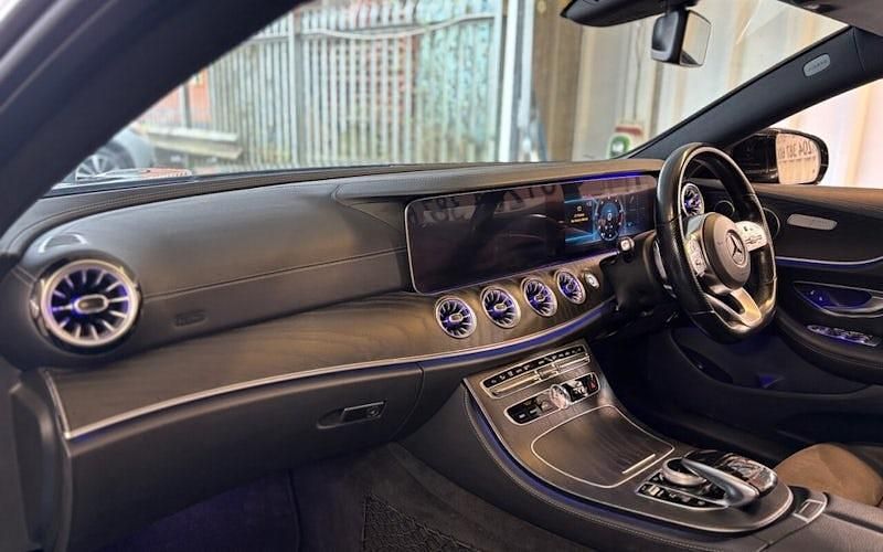 Used Mercedes E220 AMG line 194 HP (142 kW) 2018 Black Coupe