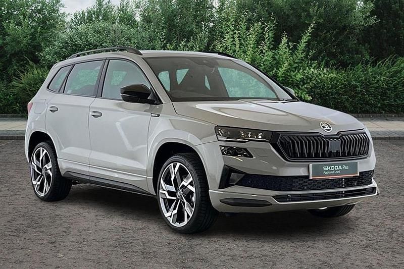 Meteor grey New 2025 Skoda Karoq SportLine SUV | £31,490 (Super price) - Image 1/3