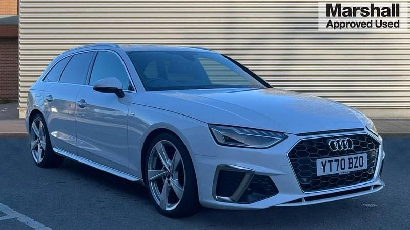 White Used 2020 Audi A4 S-Line Estate | £18,890 (Fair price) - Image 1/4