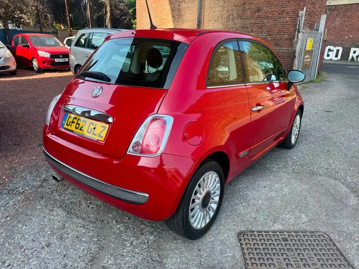 Used Fiat 500 Lounge 69 HP (50 kW) 2012 Red Hatchback