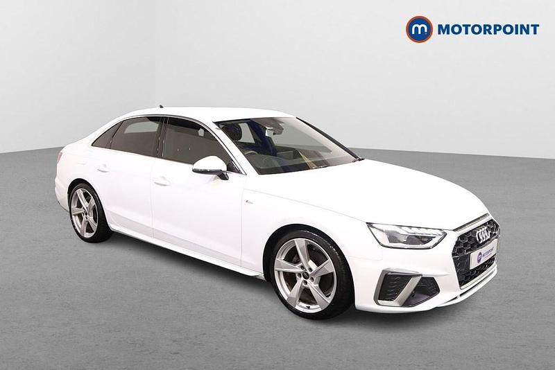 White Used 2023 Audi A4 S-Line Sedan | £24,549 (Good price) - Image 1/4