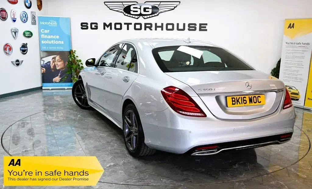 Used Mercedes S350 AMG line 258 HP (189 kW) 2016 Silver Sedan
