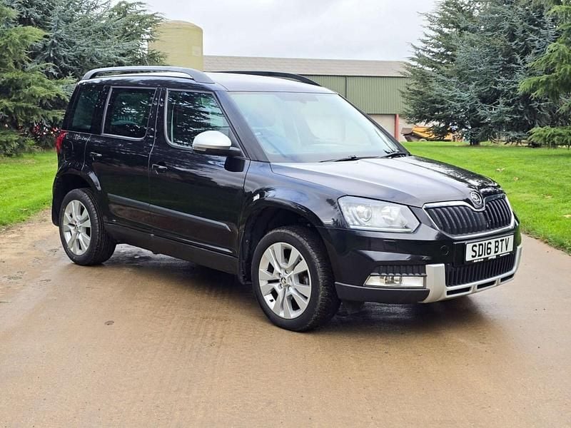 Black Used 2016 Skoda Yeti SE L SUV | £7,995 (Good price) - Image 1/4