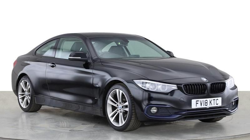 Black Used 2018 BMW 420 Sport Line Coupe | £13,899 (Fair price) - Image 1/4