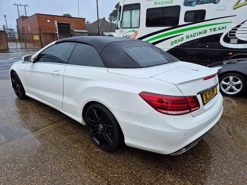Used Mercedes E250 AMG line 204 HP (150 kW) 2015 White Cabriolet