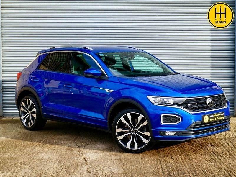 Used VW T-Roc R-line 150 HP (110 kW) 2021 Blue SUV