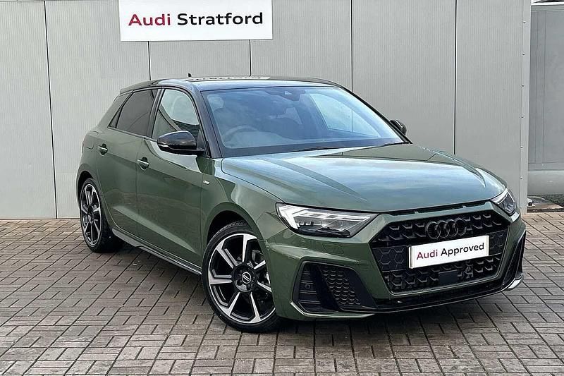 Used Audi A1 Black Edition 113 HP (83 kW) 2025 District green, metallic Hatchback