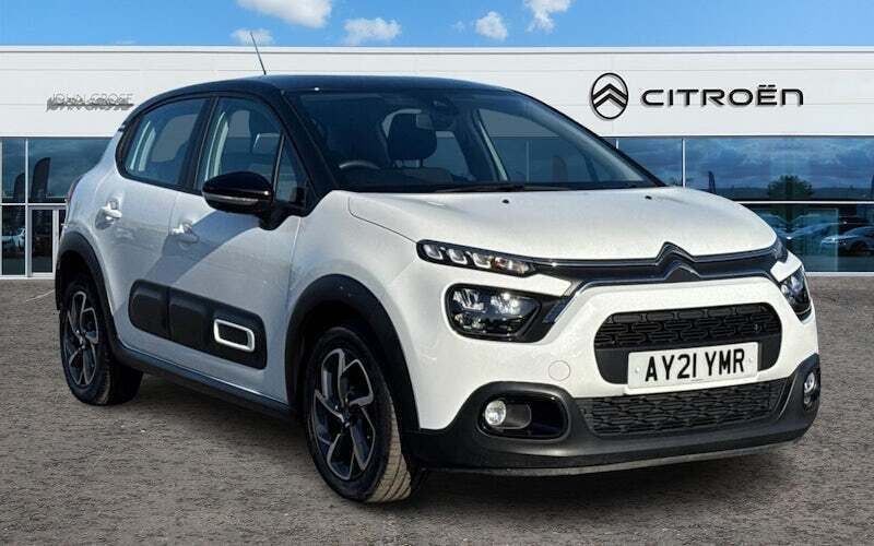 White Used 2021 Citroën C3 PureTech Hatchback | £10,995 (Fair price) - Image 1/4
